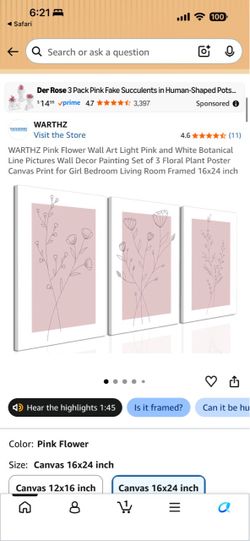 Floral canvas 3