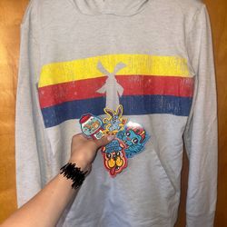 Vintage Dutch Bros Hoodie Size M Unisex and 5 stickers