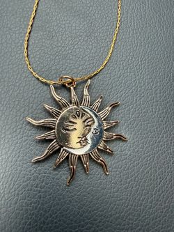 Sun and Moon Pendant Necklace