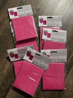 Pink Favor Boxes- New!