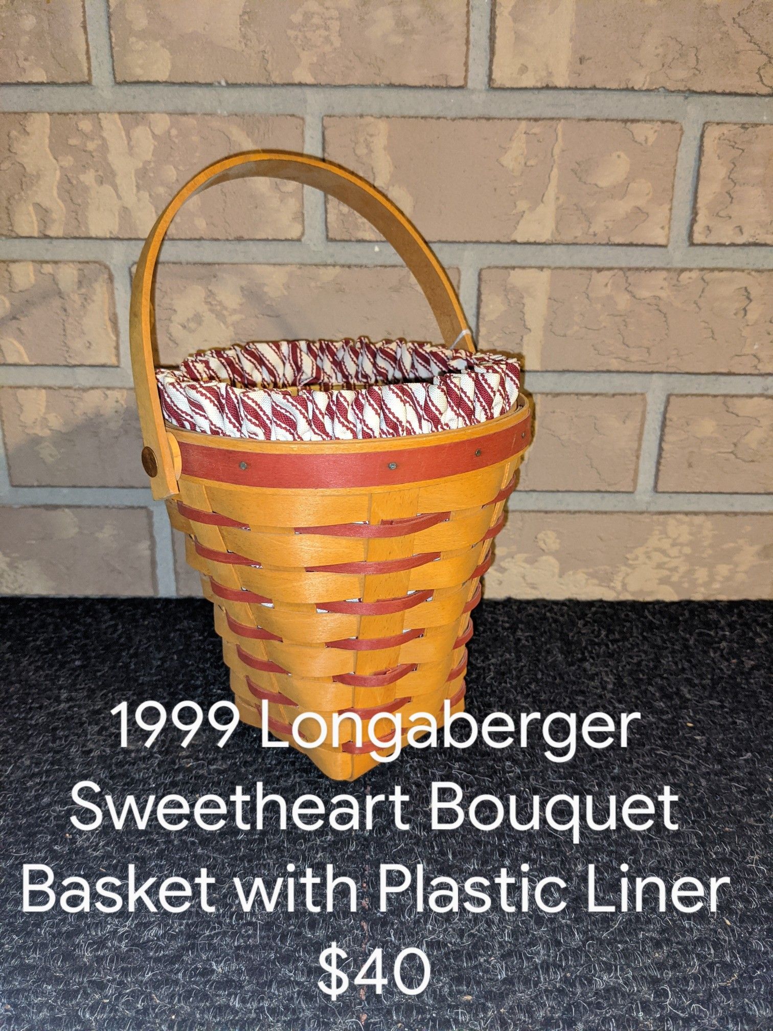 1999 Longaberger Sweetheart Bouquet