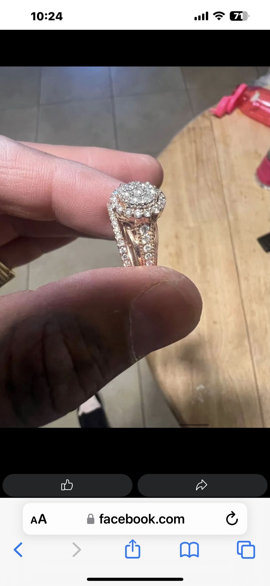 Rose Gold Wedding Ring/ Band