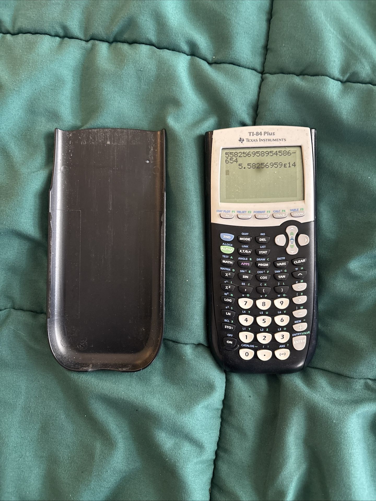 Texas Instruments TI-84 Plus Graphing Calculator w/ Cover - Working/Tested
