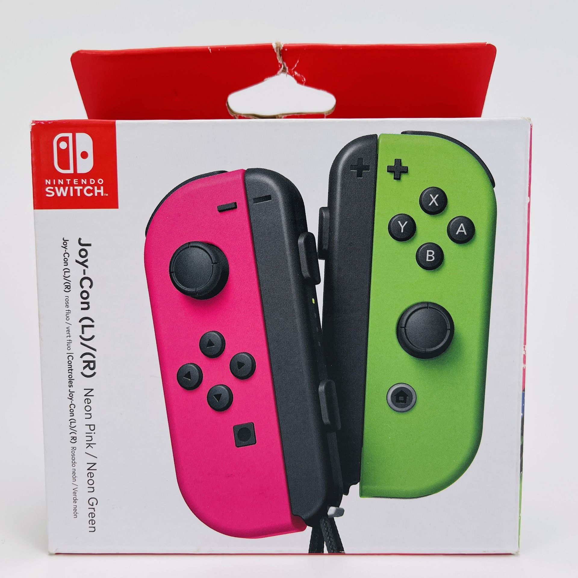 Nintendo Switch Joy-Con Controller Pair - Neon Pink/Neon Green Left and Right