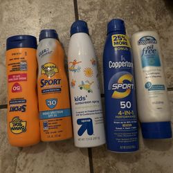Protector Solar De diferentes Cada Uno $4 Dólares 