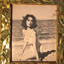 Iconic Bombshell Elizabeth Taylor - Autographed Photo