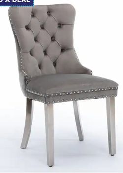 Grey Velvet Dining Chairs Set Of 2
