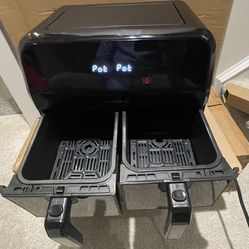 Crownful Dual Basket Air Fryer W/ Digital Touchscreen Tested Working Great.