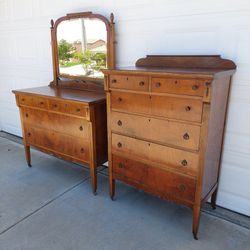 2 ANTIQUE DRESSERS