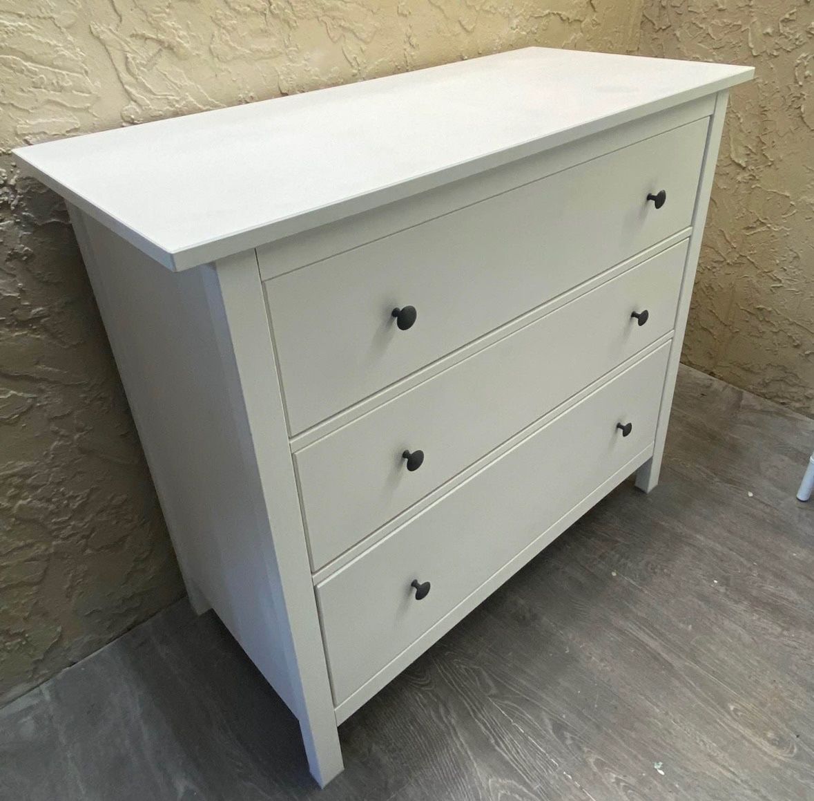 WHITE SOLID WOOD THREE DRAWER - Local Delivery for a Fee - See My Items