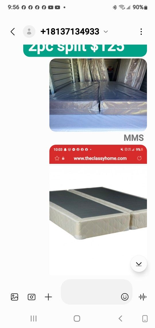 King Size 2box Spring Can Deliver