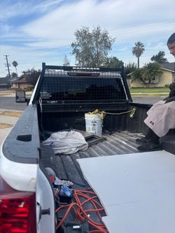 Backrack Brand.  Truck cab rack