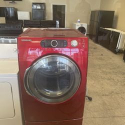Red Samsung Dryer