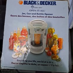 BLACK & DECKER LIDS-OFF OPEN-IT-ALL JW400 CAN OPENER USE AND CARE