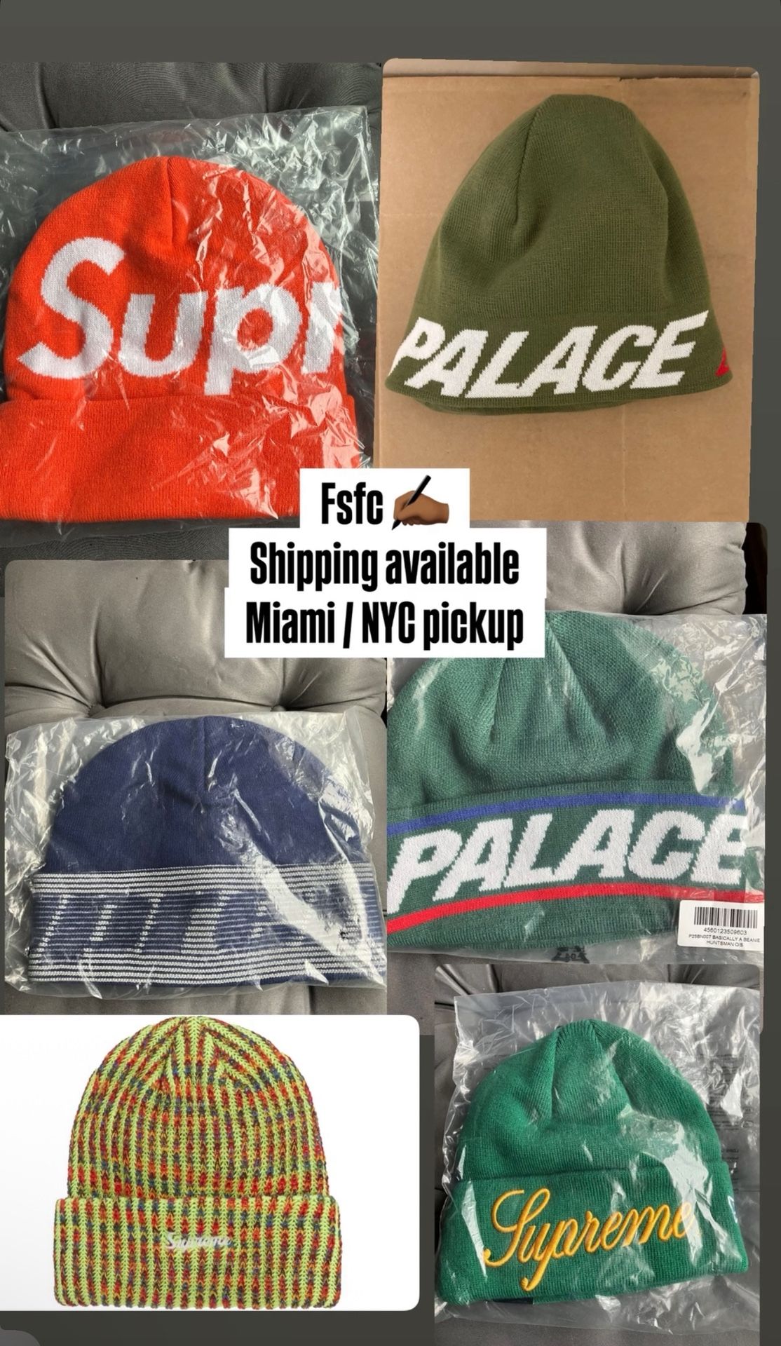 Supreme And Palace Winter Hats