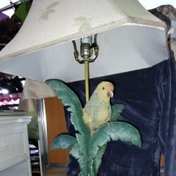 Vintage Parrot Table Lamp $60/OBO