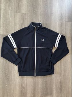 Sergio Tacchini Orion Tennis Track Top Jacket - Night Sky/Navy/White Size 2XL
