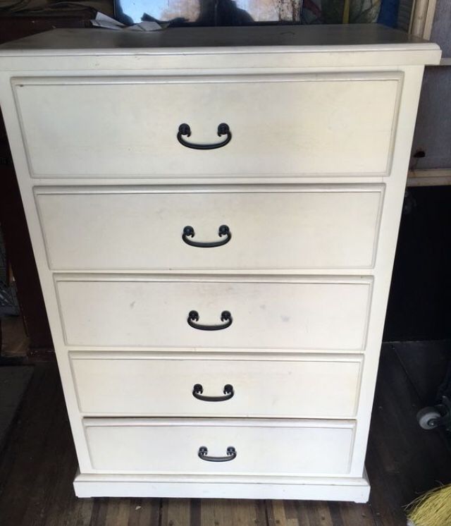 White dresser