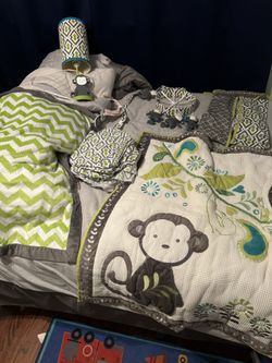 Monkey Nursery / Crib Items
