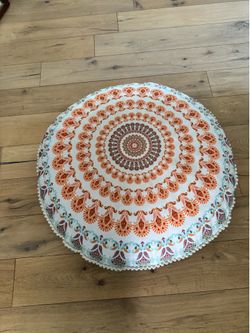 Large Bohemian Mandala Floor Pillow / Cushion – Excellent Condition