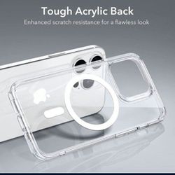 iPhone 15  Pro Max Case With Clear Mag Cover