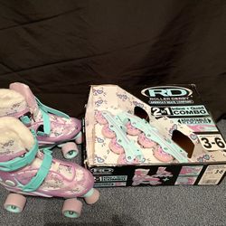 2 in 1 Inline + Quad combo SKATES Size 3 - 6