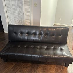 Dark Brown Leather Couch