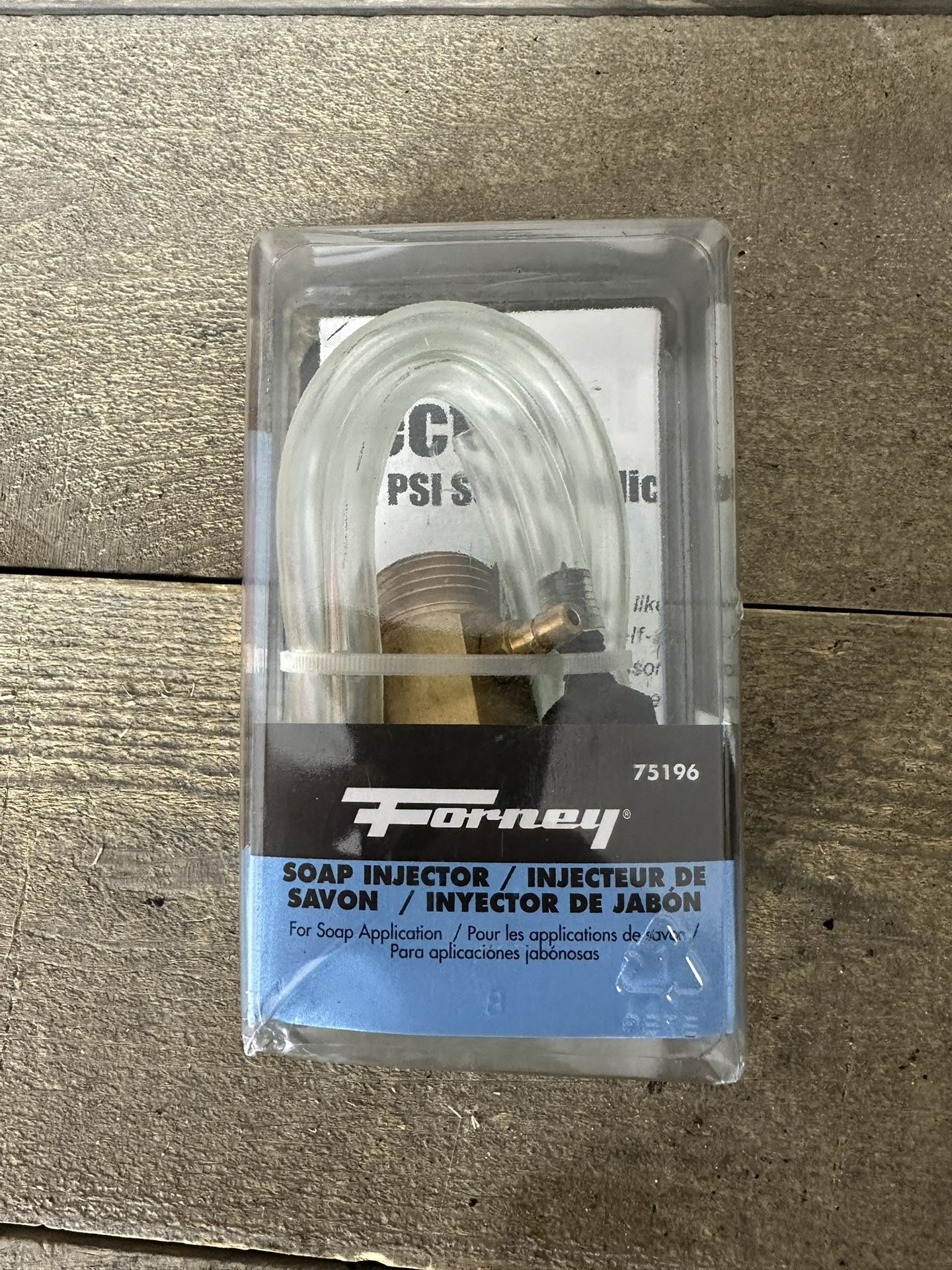 Forney 75196 Soap Injector w/ Hose 3/4” FNPT x 3/4” MNPT High PSI Applications