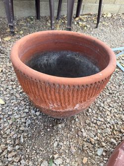 Terracotta plant pot, 17.5” high x 18”wide