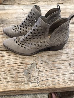 Brown Leather Booties