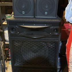 HZ Audio Pro Speaker Set - (2) UC-801 Satellites + (1) Large Dual PA Sub/Main