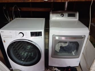 LG washer and dryer. Electric