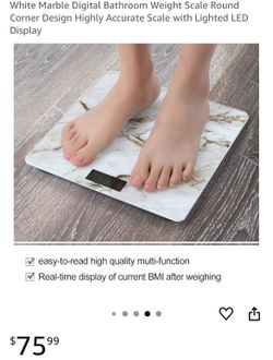 āļø White Marble Digital Bathroom Scale