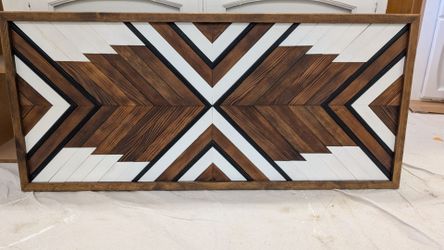 Geometric handmade wall art