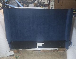 Dark Denim Blue King Size Headboard West Elm