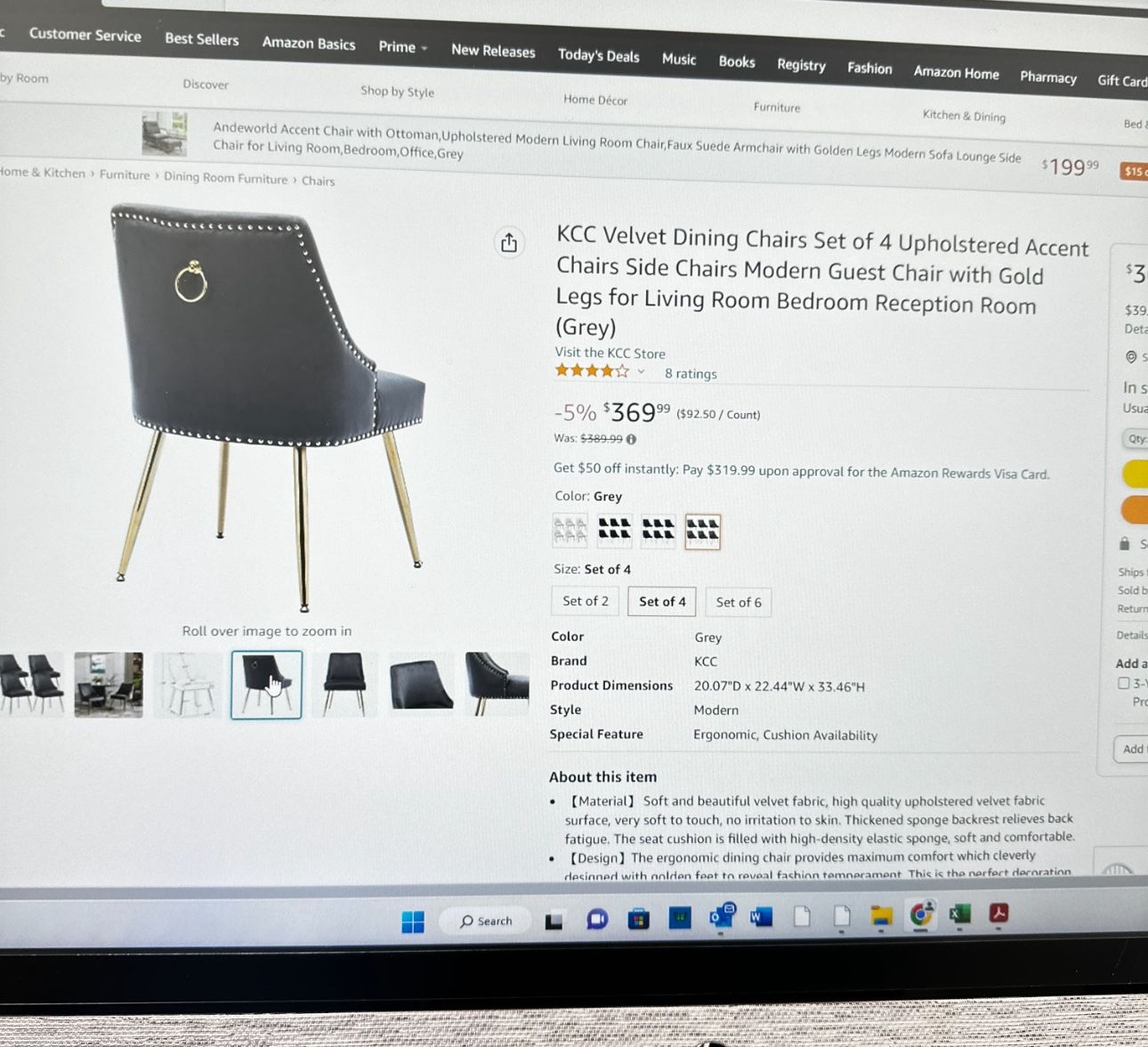 Great Deal Glass Dining Table Four Chairs 