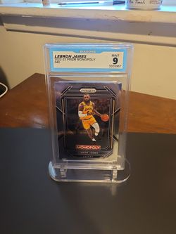 LeBron James 2022-23 Prizm Monopoly #40 Graded Mint 9