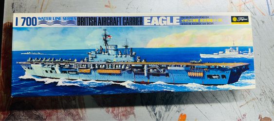 Vintage Fujimi 1/700 British Postwar Aircraft Carrier HMS EAGLE