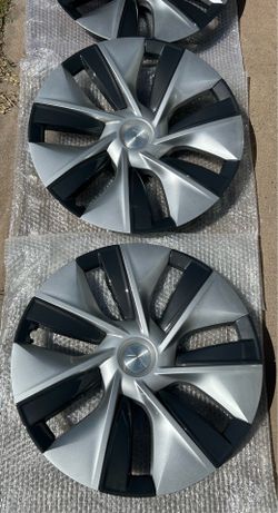 2017-2023 TESLA MODEL 3 Y WHEEL COVER SILVER 19" GEMINI HUBCAP