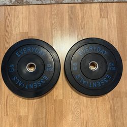 NEW 45 Pound 2” Olympic Bumper Plates Pair