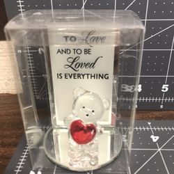Lovely Bear Figurine With Heart 