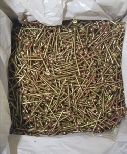  3000 Pc Box #8 x 2" Particle Board Screws - Washer Head Yellow Zinc - Woodworking - NEW