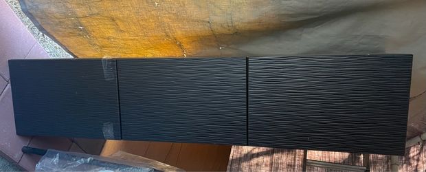 Free *3 Door Black Wall-Mounted Cabinet
