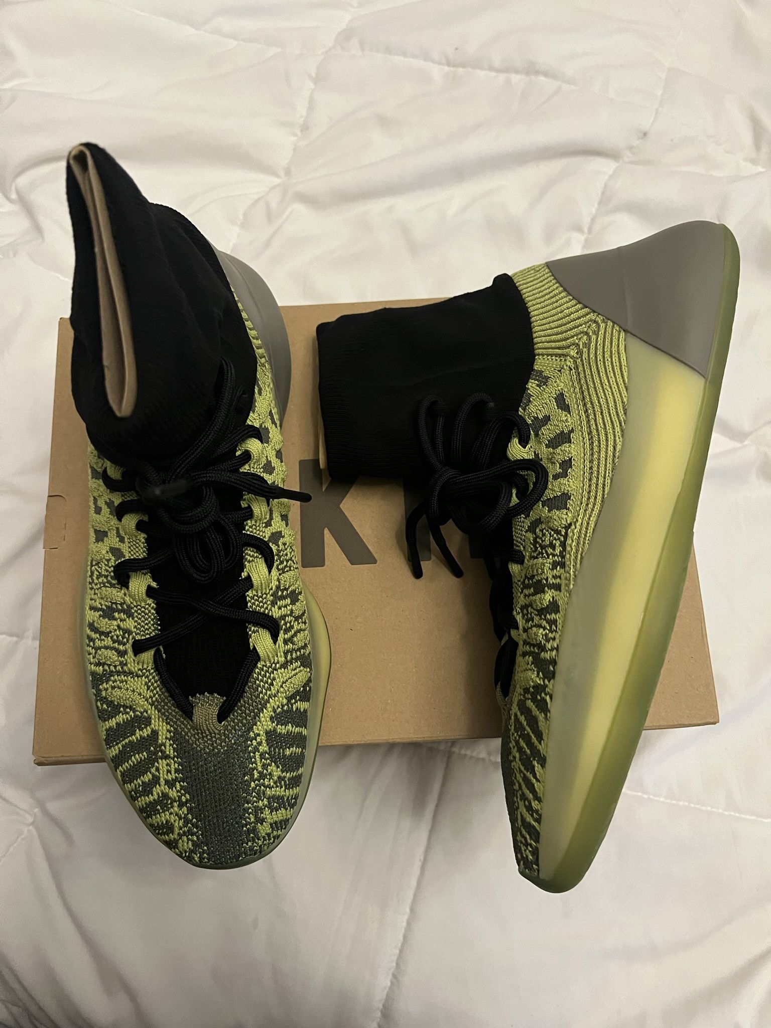 Adidas Yeezy YZY BSKTBL Knit Size 9.5 Energy Glow HR0811 - normaconseils.fr