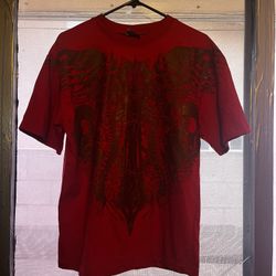 Affliction Haunted Passage Reflective Red T-Shirt