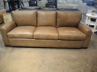 Hancock and Moore Boulder Leather 3-Piece Sofa, Chair & Ottoman Set - Outlet Clearance