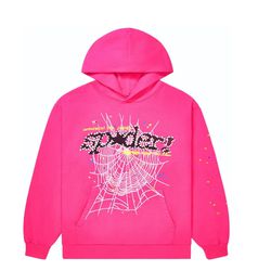 Brand New Sp5der Hoodie Coler Pink Size M 