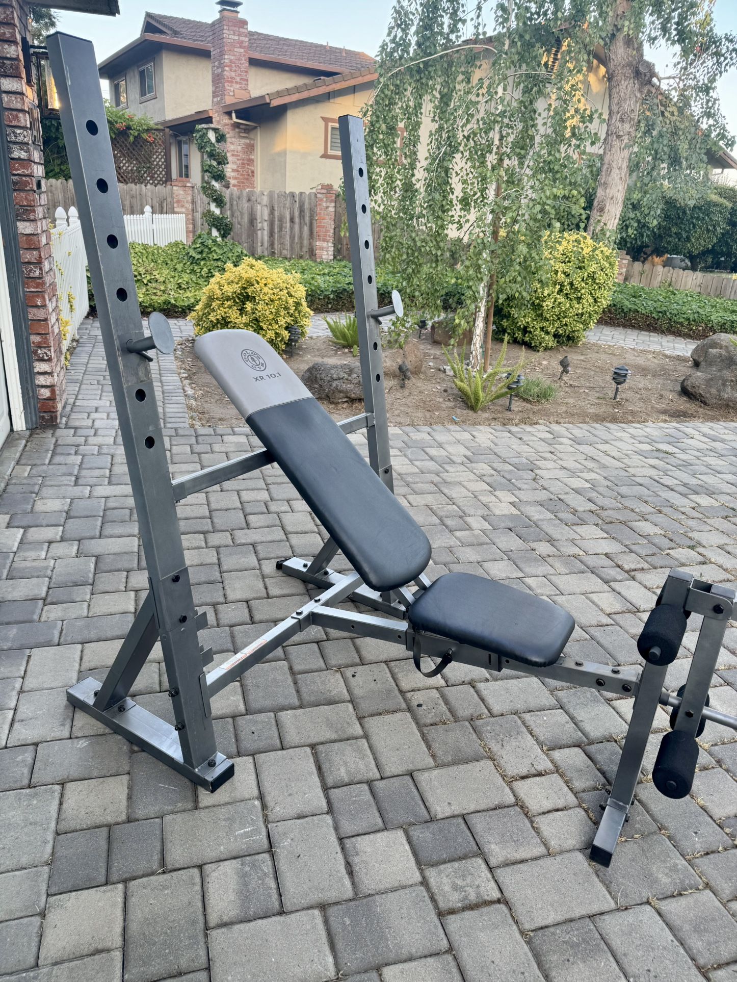 Gold's Gym XR 10.1 Olympic Weight Bench with Weight Storage