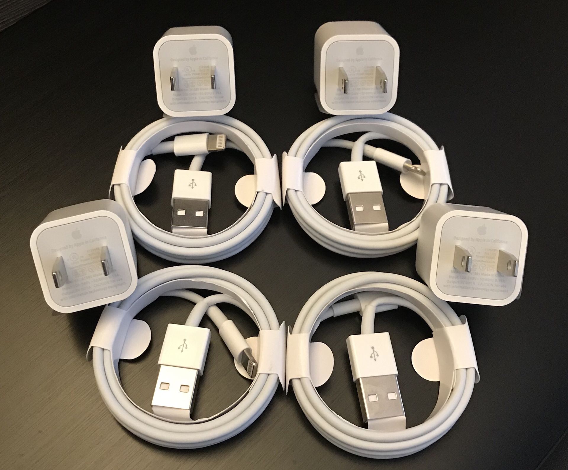 Apple IPhone Chargers 4 Sets