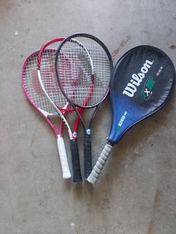 Lot of 4 Wilson Tennis Rackets